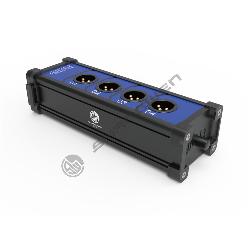 Blue-black portable network junction box